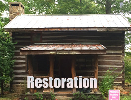 Historic Log Cabin Restoration  Lee County, Alabama